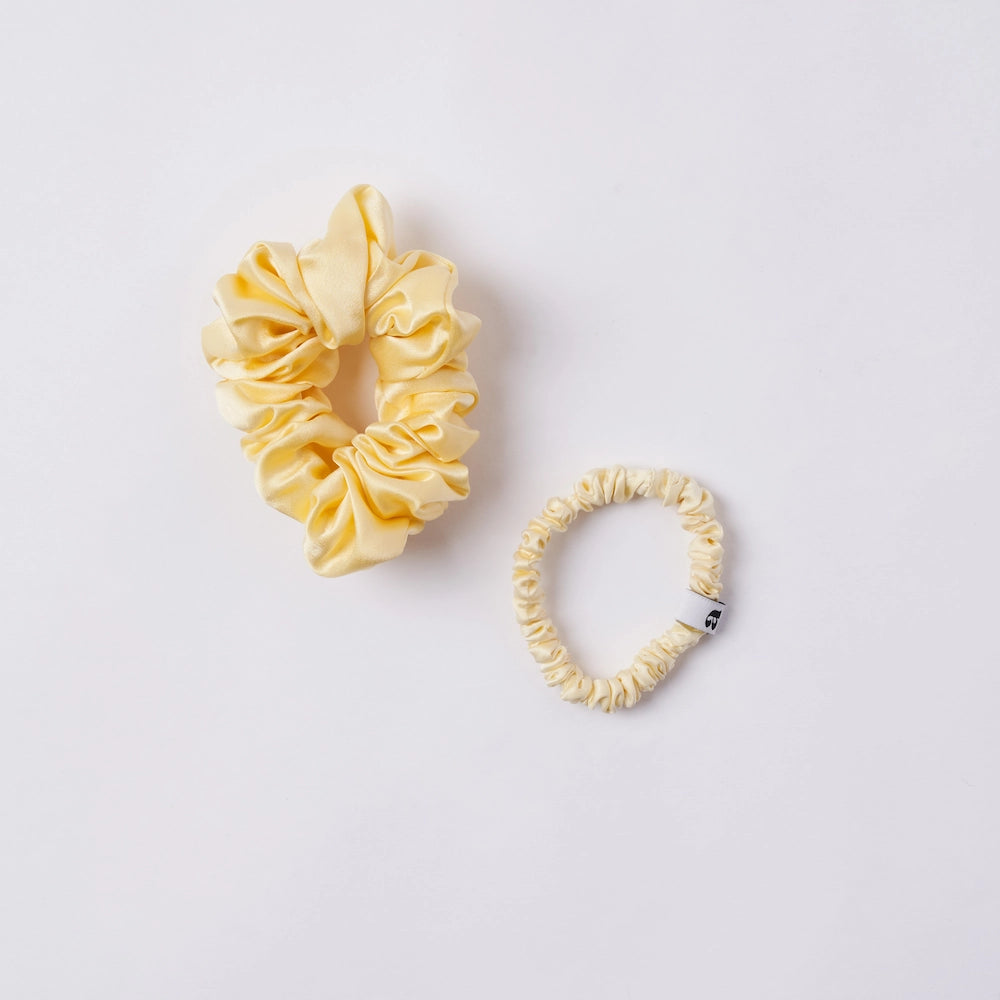 Silk Scrunchies Hair Tie Set