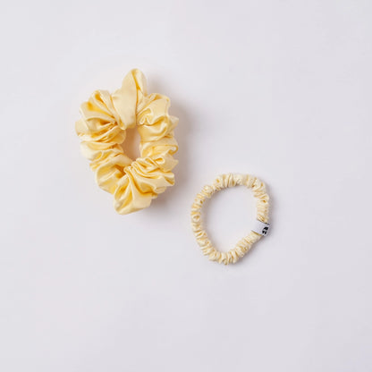 Silk Scrunchies Hair Tie Set