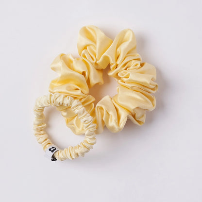 Silk Scrunchies Hair Tie Set